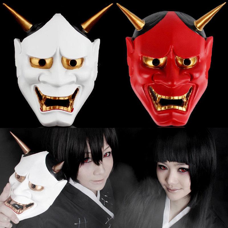 Винтажная японская буддийская злая маска Oni Noh Hannya, костюм на Хэллоуин, маска ужаса