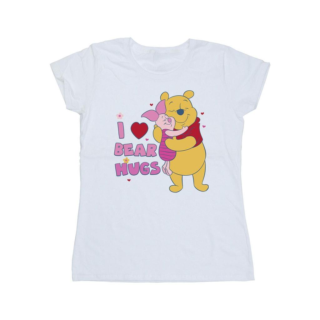 Disney Womens/Ladies Winnie The Pooh Mum Best Hugs Cotton T-Shirt