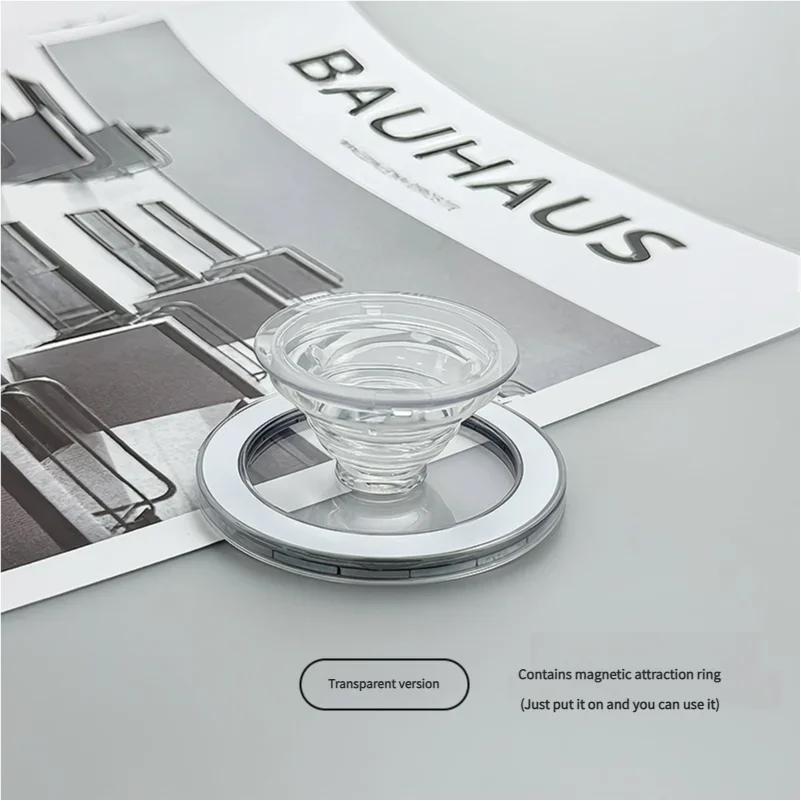 Magnetic Folding Mobile Phone Grip Holder Socket Pocket Support for Magsafe IPhone Mac Samsung Safe Ring Finger Expanding Stand