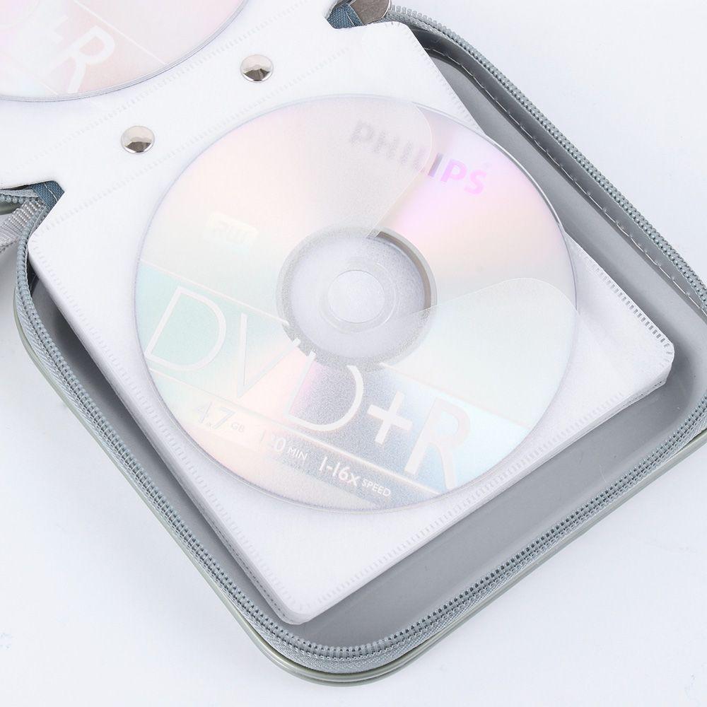 40 Disc Bags Hard Box Wallet Album Double-side Organizer Storage Sleeve CD DVD Case