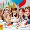12 шт. Блестящие конусные колпаки на день рождения, праздничные колпаки для детей, девочек, мальчиков, на вечеринку по случаю рождения ребенка, для вечеринки по случаю дня рождения малыша, школьные украшения