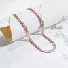 Rose Gold Color Preservation Electroplated Copper Chain Bracelet Necklace Italian Craft Chain