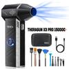 THERAGUN X3PRO Мини Ручной Турбо-Джет Вентилятор-150000 об/мин Мощная Сжатая Воздушная Выдувка для Автомобиля, ПК, Дома - Промышленный Канальный Воздуходув