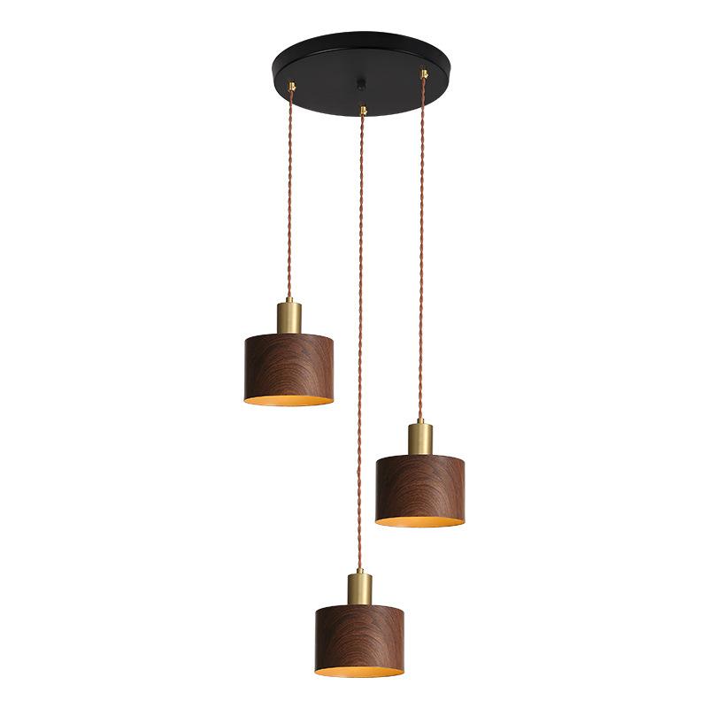 Современная простота Подвесные светильники с рисунком под дерево для гостиной, спальни, ресторана, комнаты, освещение, люстра, светодиодный источник света