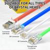 Проходной обжимной инструмент для кабеля Cat7 Cat6 Cat6A Cat5 Cat5E Инструмент для зачистки и обжима С 8P/6P Ethernet-коннекторами