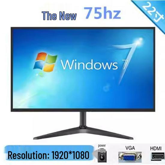 Безрамочный светодиодный компьютерный монитор: 19-27 дюймов, Плоский и Изогнутый ЖК-экран HD