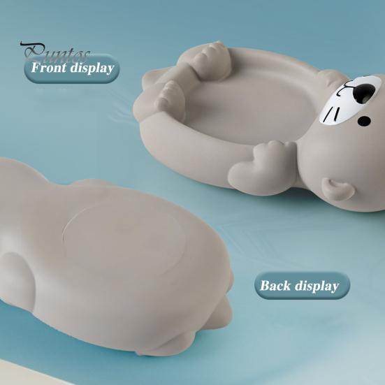 4 шт. плавающие игрушки для ванны в форме выдры для детей, обучающие интерактивные мягкие сжимаемые игрушки для ванны, непористый дизайн, безопасные игрушки для ванны для малышей