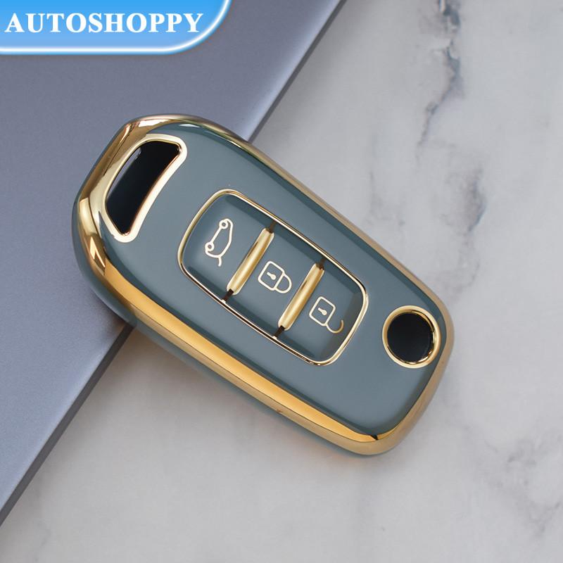 Чехол для ключей из ТПУ, брелок для Renault Kadjar Captur Megane 3, символ Logan 2 Sandero 2, Dacia Duster, аксессуары для ключей