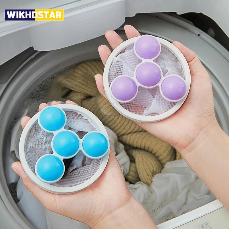 Pet Hair Remover Washing Machine Floating Lint Filter Bag Recyclable Laundry Ball Clothes Hair Cleaning Tools Cat Hair Catcher
