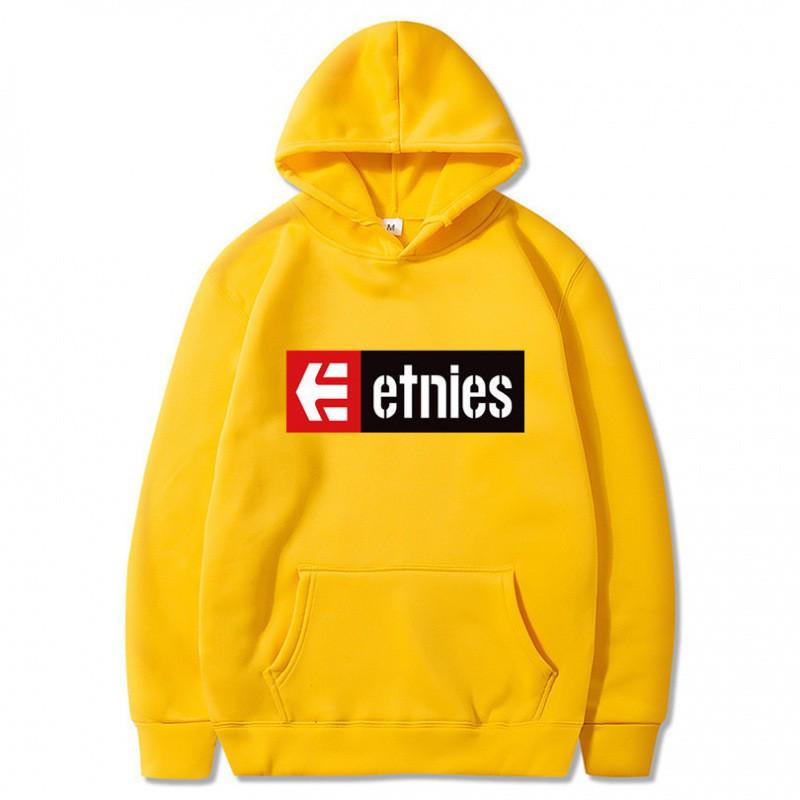 European-American Skateboarding Etnies Trendy Fleece Hoodie, Loose-Fit Plus Size, Outdoor Sports Streetwear.