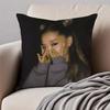 actress AAriana Grande Cushion Cover Pillowcase Antidustmite Invisible Zipper Short Plush Sofa Cushion