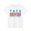 T.A.C.O Трамп Всегда Трусит Женская Мужская Смешная Винтажная Футболка