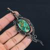 Lovely Copper Malachite Gemstone Handmade Pure Copper Wire Wrap Jewelry Pendant For Wedding Gift