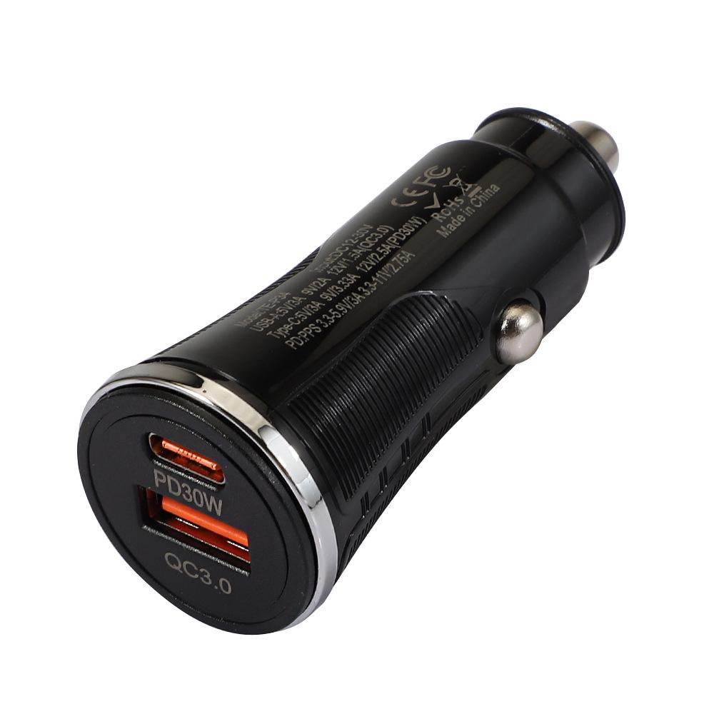 Автомобильное зарядное устройство с быстрой зарядкой PD48W, USB и Type-C, совместимо с Samsung и протоколом PPS