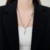 Titanium Steel Necklace Female Style Design Smart Pendant Street Hip Hop Stacked Collarbone Handmade Chain Female