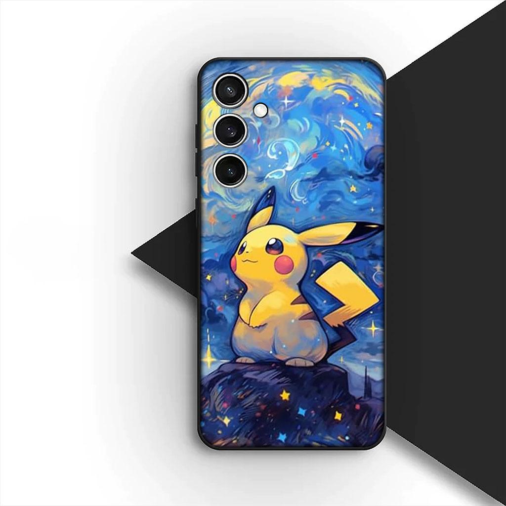 Чехол для телефона для Samsung Galaxy S25 S24 S23 FE Ultra Plus S7 Edge S25+ S23+ A56 5G Мягкий чехол Charmander P-Pokemons P-Pikachus GO