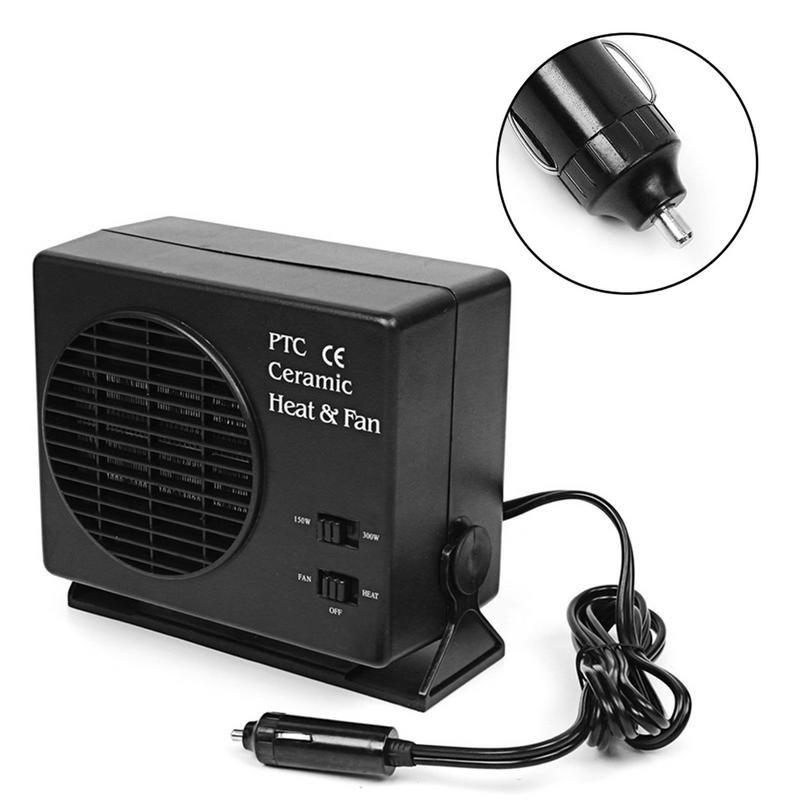 Car Heater 12V 150/300W Ceramic Warmer Cooling Heating Fans Auto Demister Vehicles Air Blower Defroster Car Electrical Devices