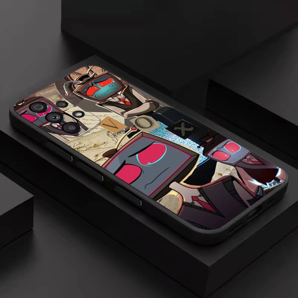 H-Hazbin V-Vox Trust Us Phone Case For Samsung S 9,10,21,30,22,23,24,25,26,Ultra,Plus,Lite,FE,4,5G Black Soft Case
