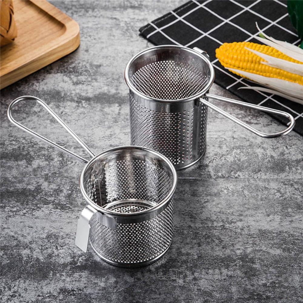 Кухня Лапша Чип Фритюрница Магазин Hot Pot Ложка Фильтр Сетка Корзина для жарки Вермишель Экран