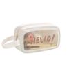 Large Capacity Transparent Makeup Bag Square Wash Pouch Durable Cartoon PVC Cosmetic Bag  Travel
