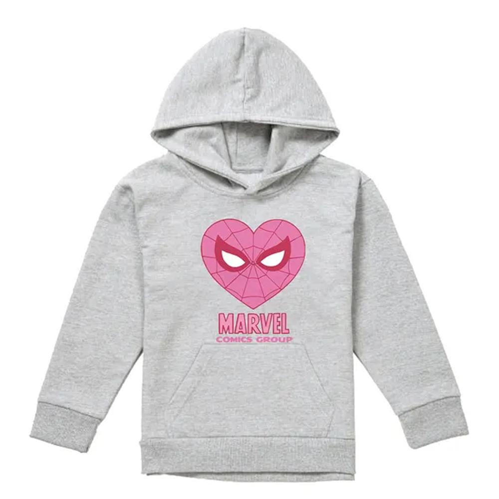 Spider-Man Childrens/Kids Comics Heart Pull Over Hoodie