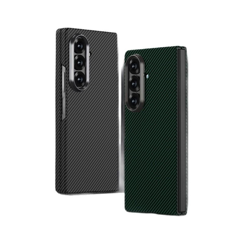 Сверхтонкий защитный чехол с текстурой углеродного волокна для Samsung Z FOLD7 - Однотонный, складной дизайн
