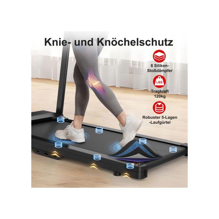 Беговая дорожка электрическая - NEWTRAL - Складная модель - Макс. скорость 12 км/ч - 12 предустановленных режимов - Подключенная