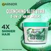 Garnier Fructis, увлажняющая маска для волос для нормальных и сухих волос, питание и блеск, питание для волос с алоэ вера