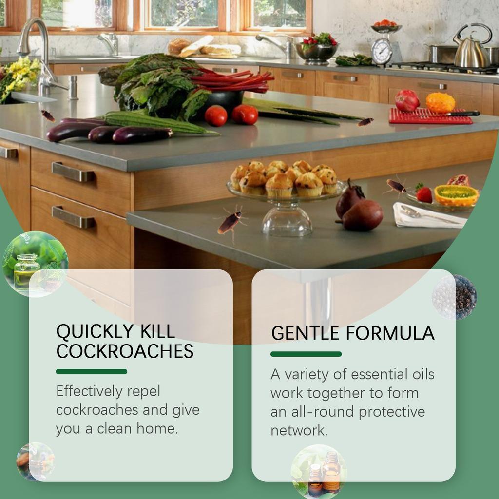 Cockroach Gel Bait, the Perfect Cockroach Control Solution for All Spaces, Long-lasting and Easy To Use, Natural Plant-based Ingredients