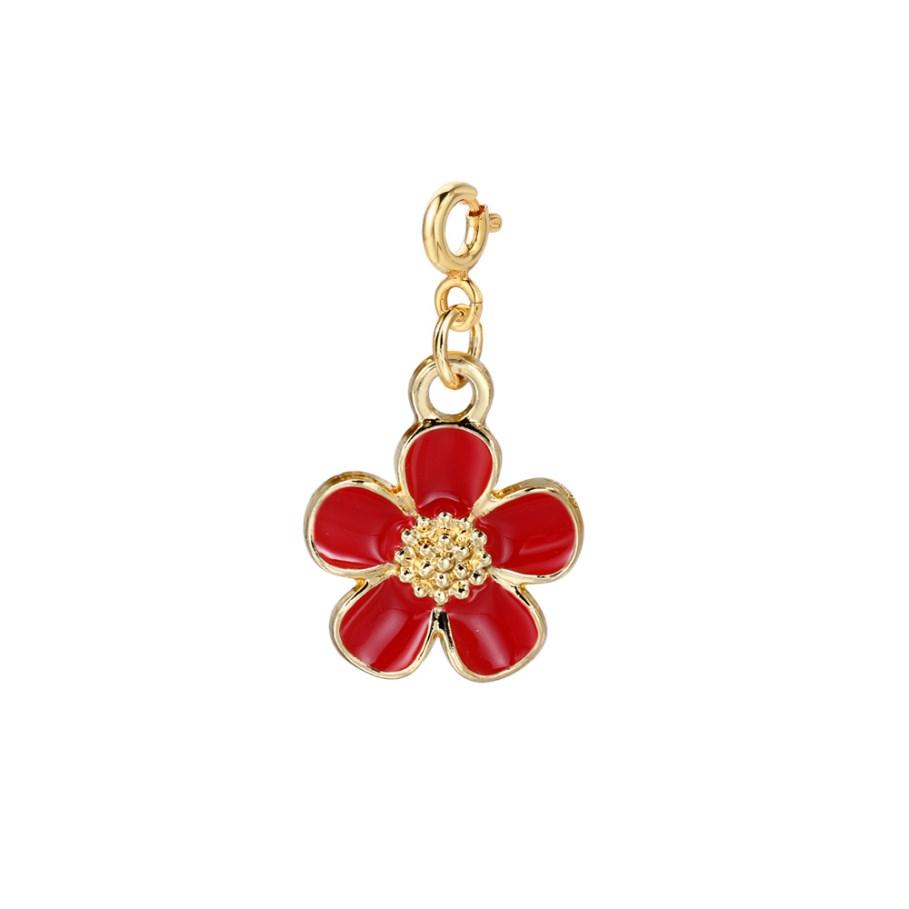 Multicolor Flower Pendant Charm For Women Romantic Party Spring Fashion Jewelry Handmade DIY Making Accessories Wholesale
