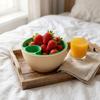 3D Printed Pistachio Bowl Round Nut Shell Storage Holder Versatile Snack Serving Bowl  Cherries