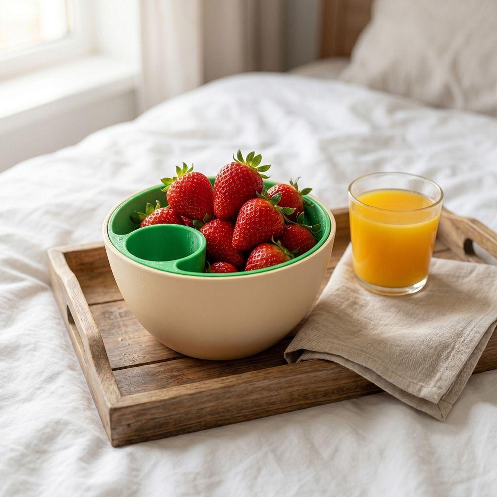 3D Printed Pistachio Bowl Round Nut Shell Storage Holder Versatile Snack Serving Bowl  Cherries