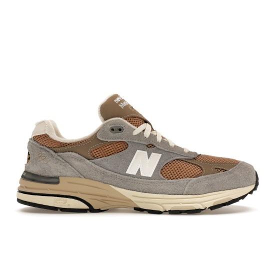 New Balance 993 Сделано в США Кроссовки унисекс цвета Shadow Grey Driftwood U993GG