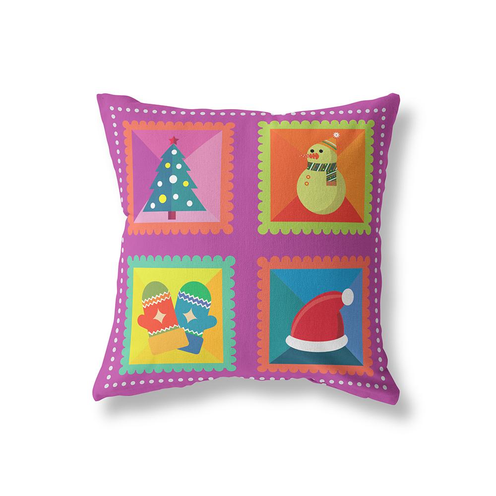 Рождественская тема с принтом, полиэстеровый чехол для подушки, украшение для дома, гостиной, дивана, квадратная подушка, наволочка