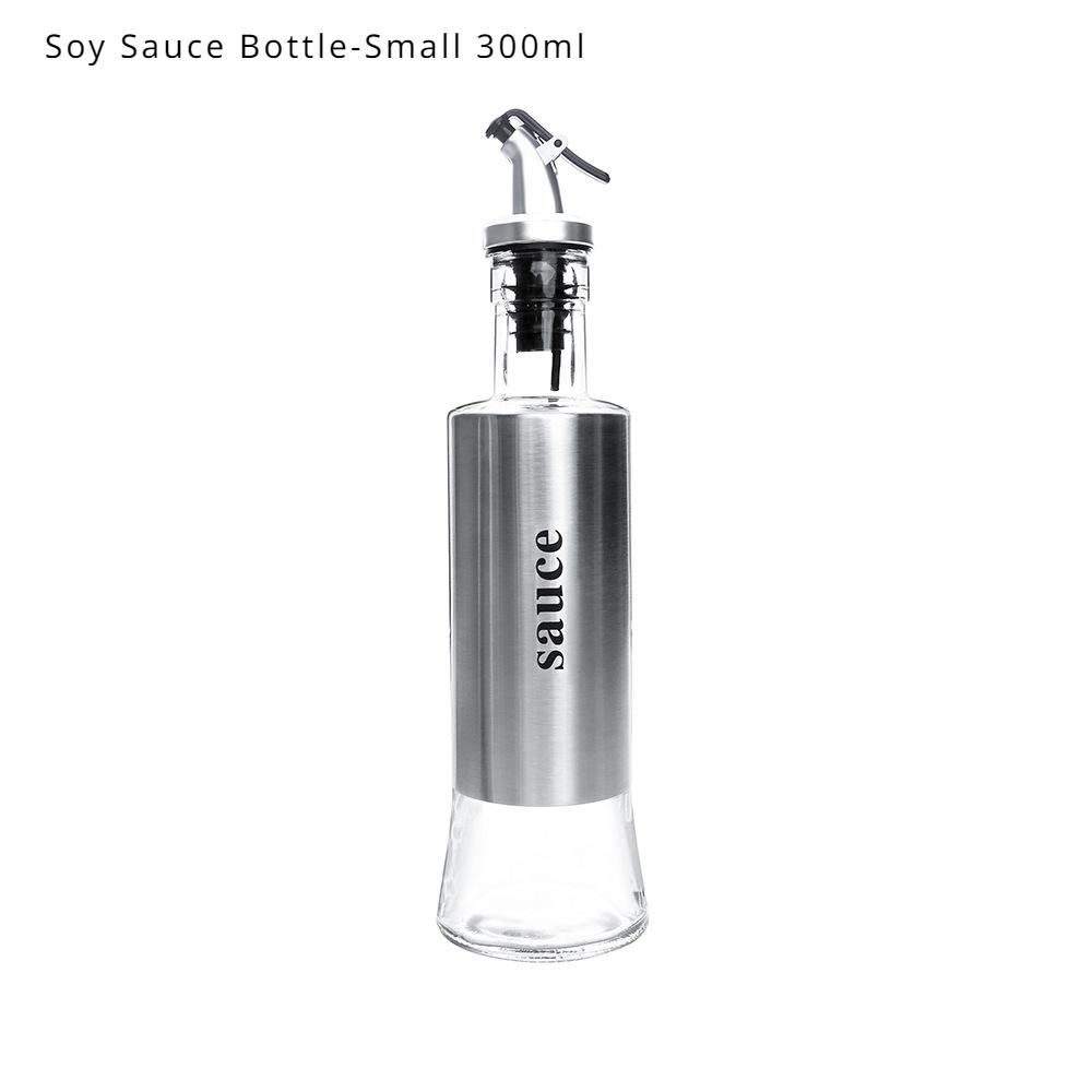 HANYANG Бутылка для приправ из нержавеющей стали Кувшин для масла Бутылка для соевого соуса Бутылка для уксуса Стеклянная бутылка Бутылка вина Банка для уксуса Бутылка для распыления масла