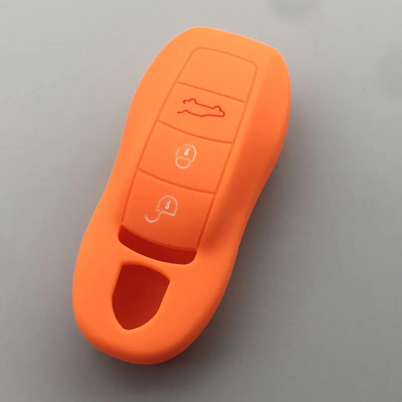ADB2 Car Key Fob Holder Cover Case For Porsche Cayenne 911 996 Panamera Macan silicone Car Protection Shell Auto Accessories Styling