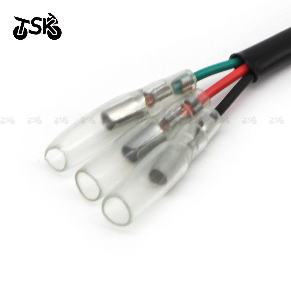 Turn Signal Marker Wire Adapter Plug Connectors for Yamaha YZF R1 600 R6 MT 07 09 10 Connector 3 Power Cords