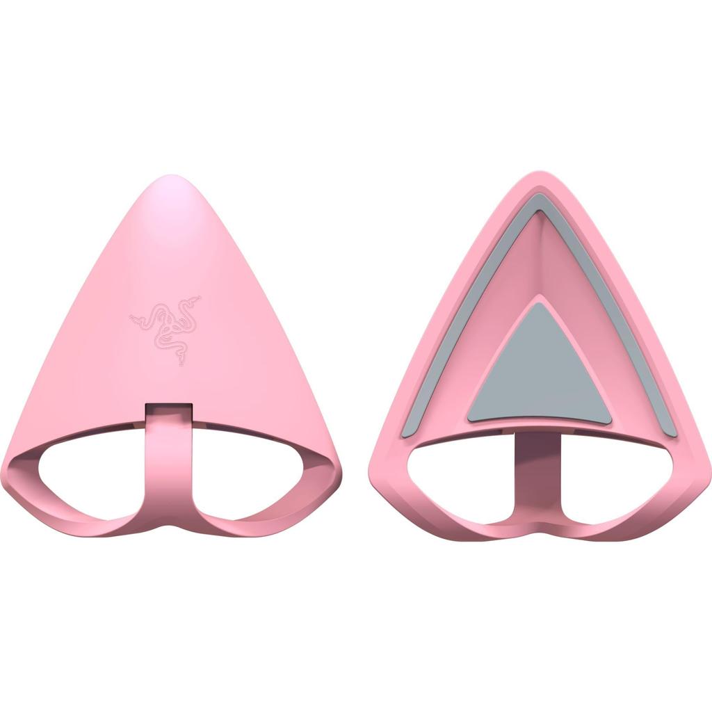 Razer Razor Kitty Ears V2 Quartz Pink A accessory that can be attached to a variety of headsets and makes your headset with most headsets with a band