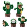 Crayon Shin Chan Family Action Figure Cosplay Cactus Anime Collectible Model Toy