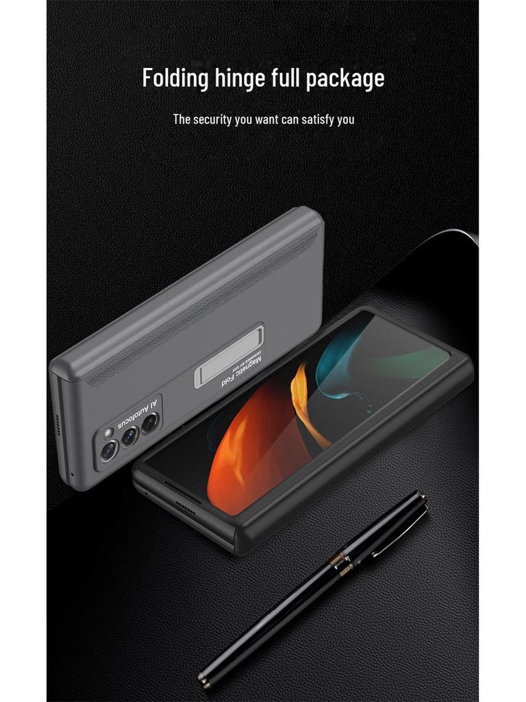 Чехол Samsung Fold2 Premium с магнитным шарниром — креативный складной экранный чехол с защитой от падений и подставкой