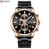 CURREN Luxury Brand Sports Quartz Watches Men Watch with Luminous Hands Chronograph Auto Date Fashion Stainless Steel Wristwatch