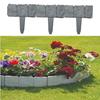 Imitation Stone PP Plastic Garden Fence for Lawns and Landscaping