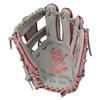 Rawlings CLOUD METAL GR5FHCN62 Baseball Throw HOH® Glove, Soft, Infielder's, Gray/Scarlet, 11.25 inches, Right-Handed