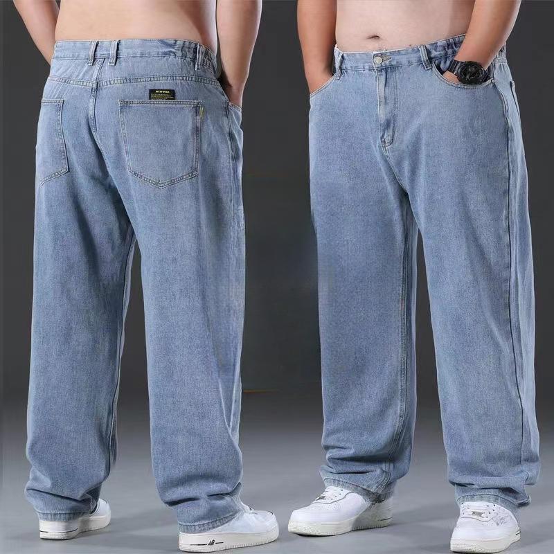 Men's Straight Loose Large Size Fat Boy Fat Goth Large Size Men's Wide-leg Daddy Big Pants Men's Pants