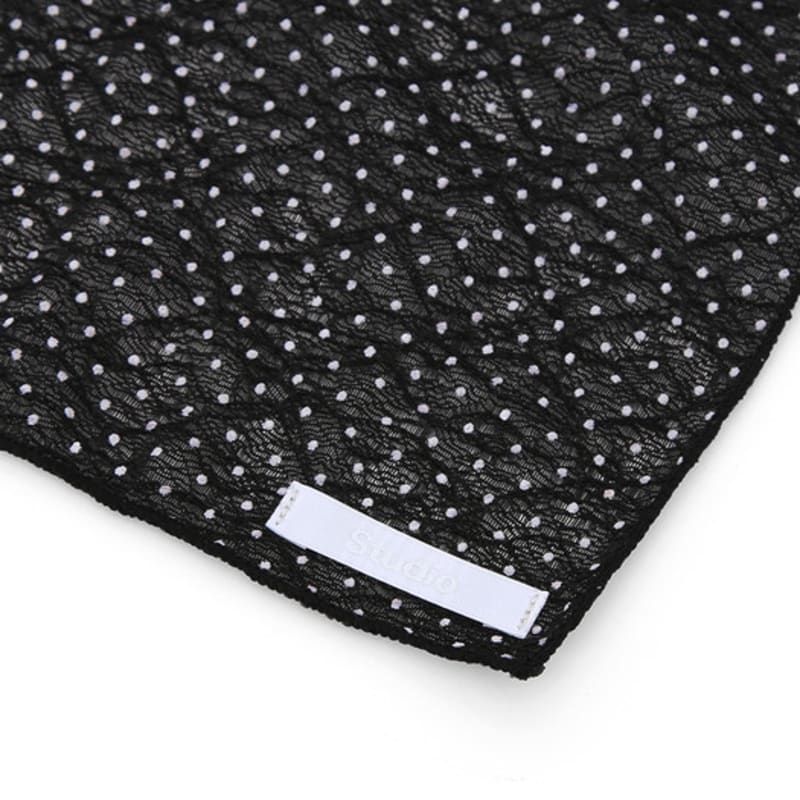 UNDERCONTROL STUDIO BANDANA SCARF / Dot/ BLACK