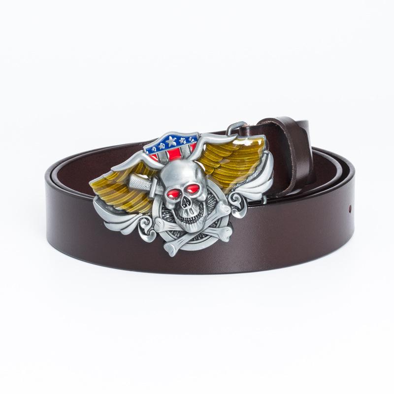 Модный мужской черный ремень с гладкой пряжкой из воловьей кожи шириной 3,8 см, персонализированный современный молодежный ремень