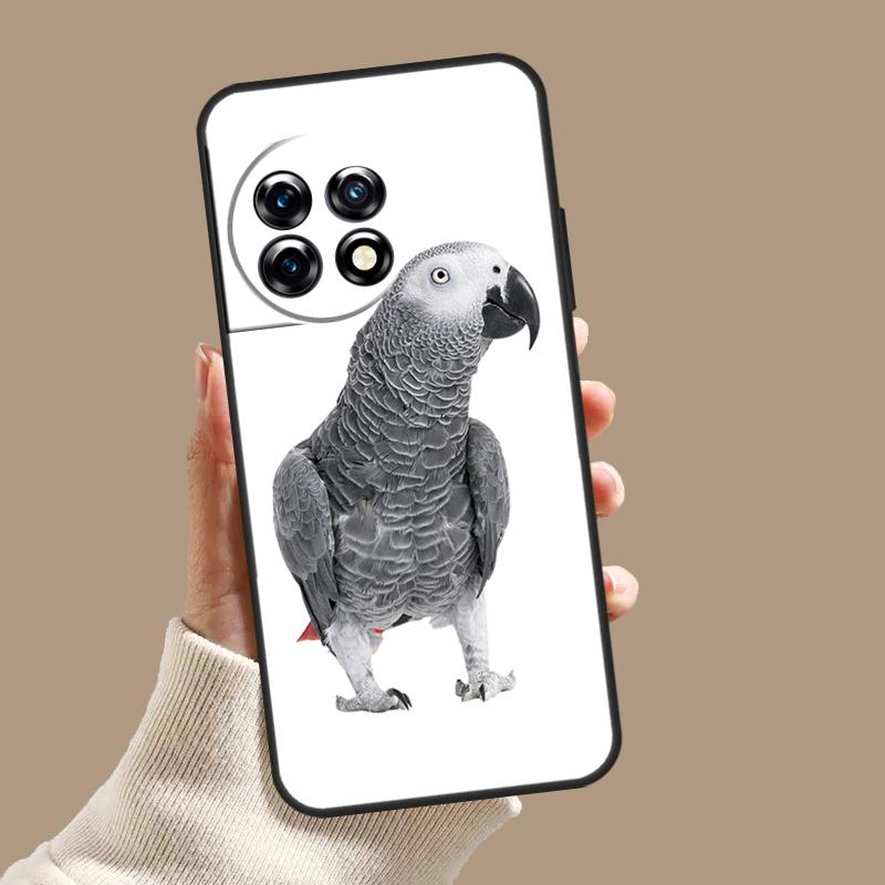 Чехол с африканским серым попугаем для OnePlus Nord 5 CE 4 3 Lite N20 N30 OnePlus 15 13 12 11 8 9 10 Pro 12R 13T 13R