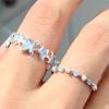 Advanced Sense Colorful Star Rings For Women Girls Cool Sweet Twisted Star Open Ring Party Gifts Jewelry Accessories