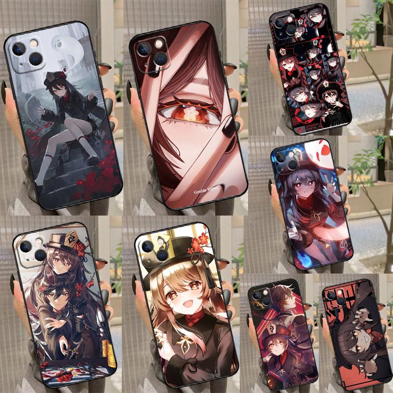 Чехол для телефона Genshin Impact Чжун Ли Ху Тао Для Samsung Galaxy S26 S25 Ultra S23 S21 S20 S22 S24 FE S10 Plus Чехол Coque