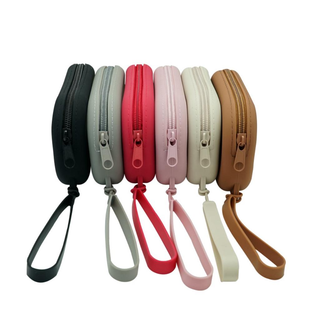 Силиконовая косметичка для хранения с застежкой-молнией, держатель для кистей для макияжа, портативная косметичка для женщин